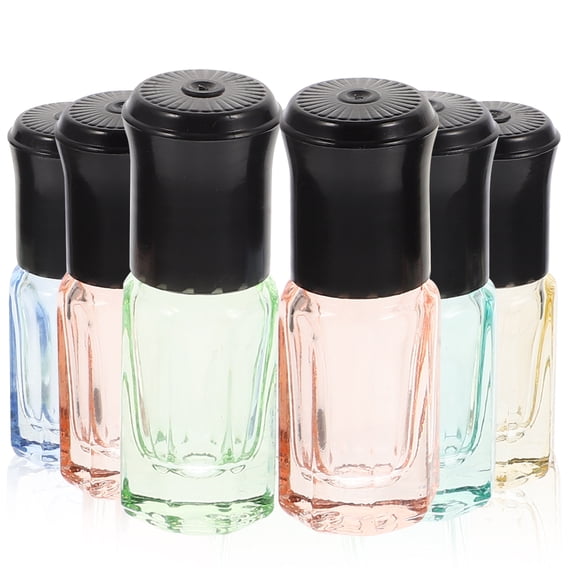 MERRYHAPY Leak-Proof Glass Roller Bottles Assorted Colors Portable for Essential Oils and Aromatherapy