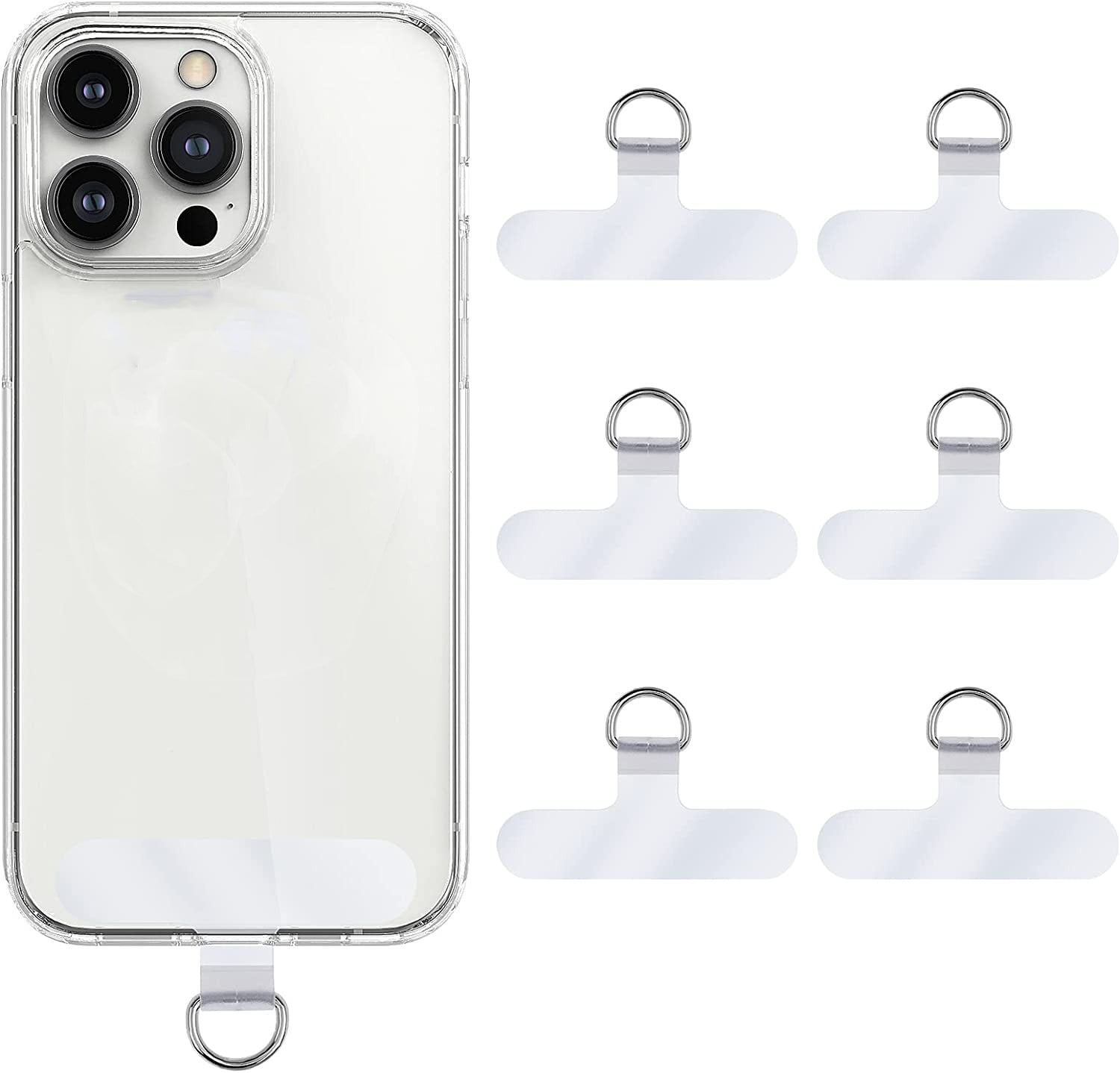 Phone Tether 2 Pack - Universal Safety Tether For Smartphones Phone Lanyard  With Adhesive