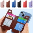 thumbnail image 1 of 6Pcs Phone Wallet, Kadlawus Multifunctional Adhesive Phone Wallet Card Case, Sticker Back Card Holder for Multiple Cards, Zipper Coin Pocket for Money Keys, Built-in Magnetic Patch for Car Mount, 1 of 9