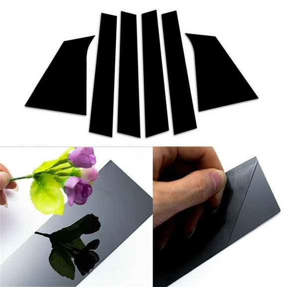 6Pcs Pillar Posts Cover For 2016-2021 Chevy Malibu Door Window Trim Glossy Black
