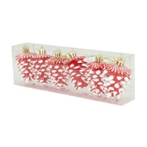 6Pcs Pine Cones Small Pinecones Ornaments Christmas Pine Cones Bulk for Christmas Tree Holiday Garland Wreath Decor