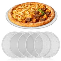 6Pcs Pizza Tray 12 inch Pizza Screen Non Stick Pizza Oven Tray Temperature Resistant Pizza Mesh Baking Tray Reusable Pizza Mesh Pan for Baking Oven Home Restaurant