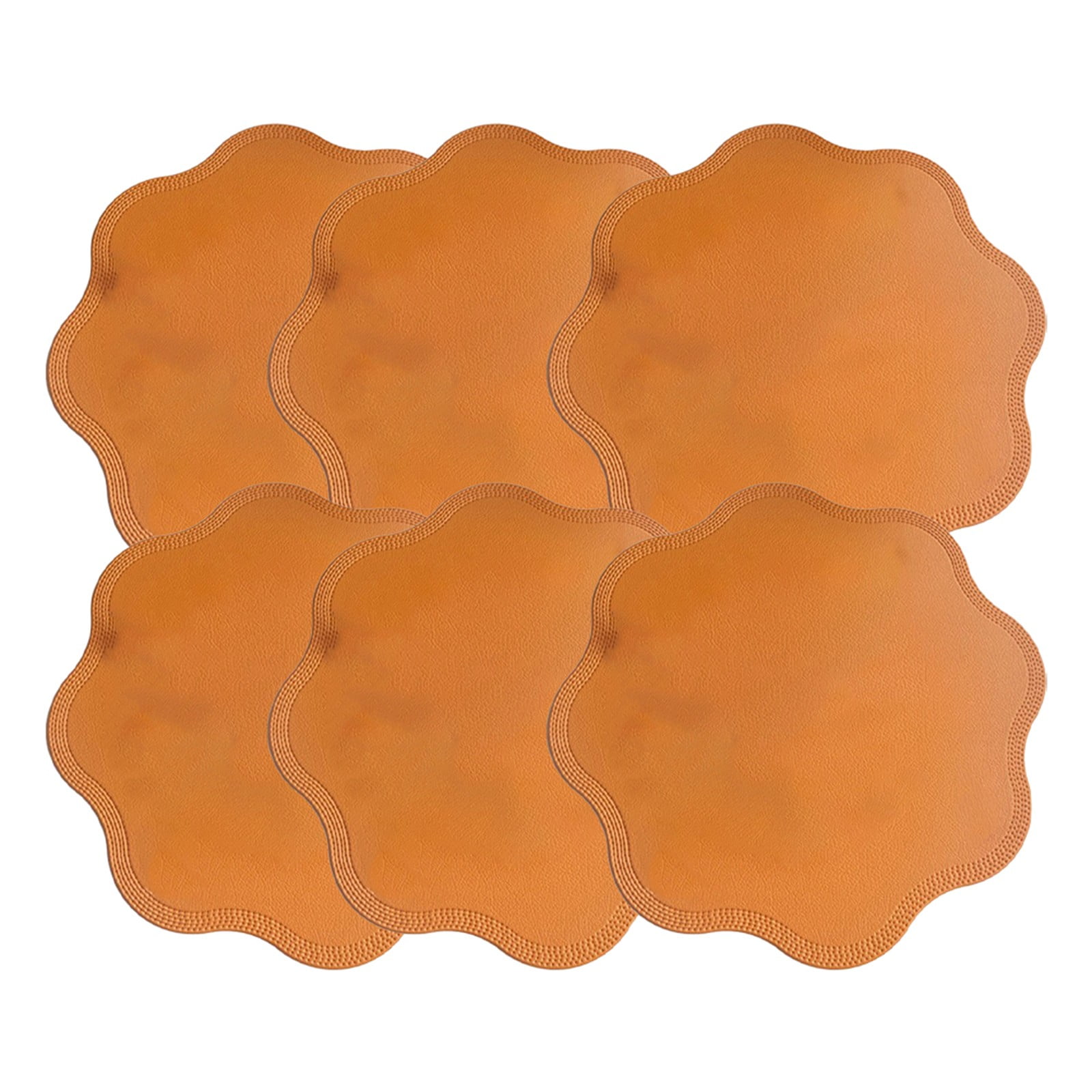 6Pcs Placemats Table Mat Pvc HeatResistant Washable Wipeable NonSlip