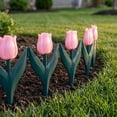 thumbnail image 1 of 6Pcs Plastic Garden Edging Fence Interlocking Flower Bed Border for Yard Walkways and Landscaping, 11.42 x 5.91 in Decorative Fencing Panels, 1 of 6