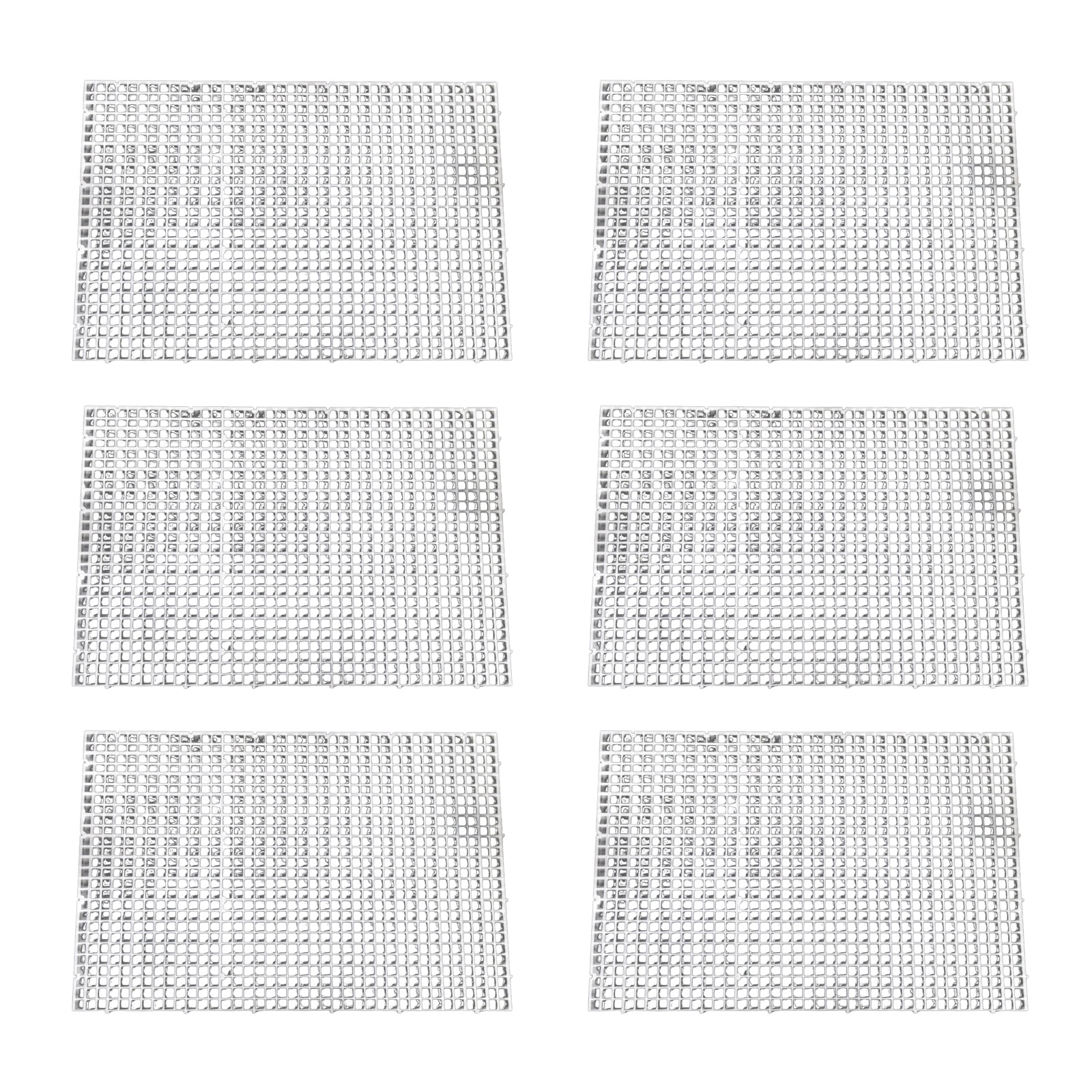 6Pcs Plastic Grids Divider Trays Aquariums EggCrate Light Diffuser Fish ...