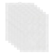 Uxcell 6Pcs Plastic Mesh Canvas Sheets 10.24"x13.19" 7 Count 1.8mm Hole Blank Canvas for Embroidery Needlepoint Clear