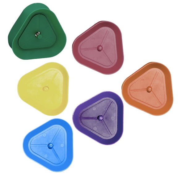 6Pcs Plastic Playing Card Holder Helper Triangular Shape Rack Card Holder for Seniors Children Adults Easy Use