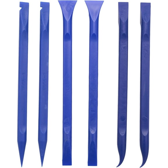 6Pcs Plastic Scraper Cleaning Tool Carbon Fiber Lottery Ticket Scratcher Tool for Spaces, Kitchen, Crevices, Food