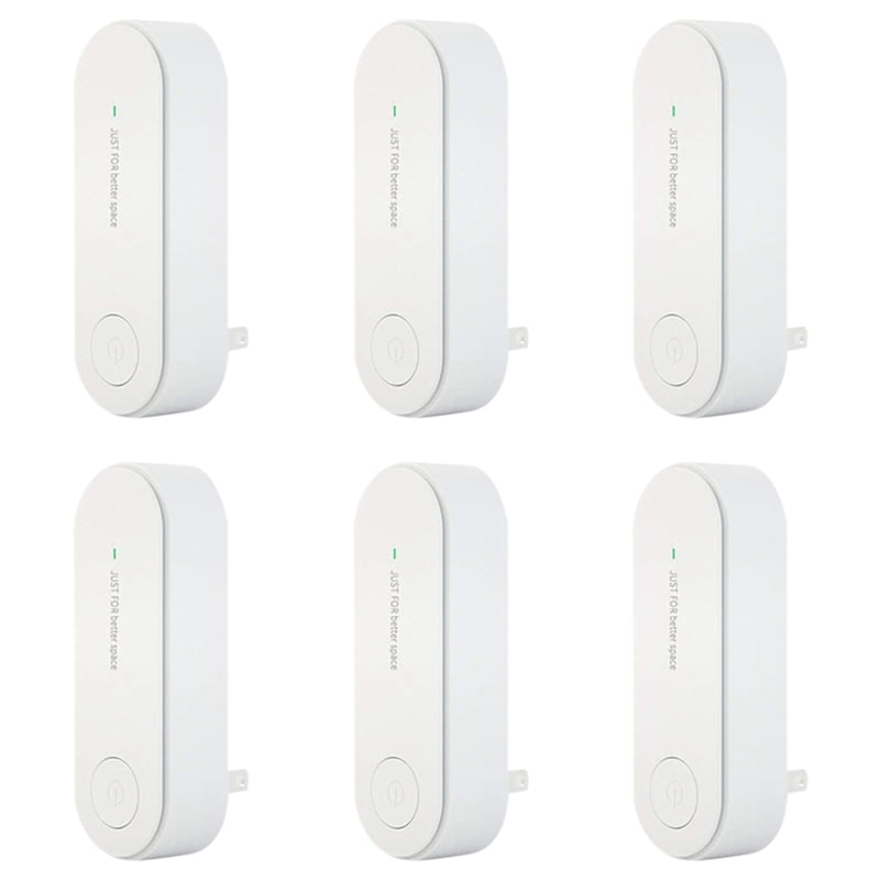 6Pcs Plug-in Air Purifier, Mini Portable Air Purifier, Ion Generator Air Purifier Suitable for Pet Bedroom White US Plug
