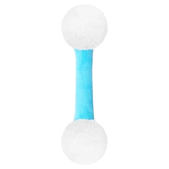 6Pcs Plush Cat Chew Toys, 5.9in Soft Squeaky Cotton Swabs Shaped Teething Toys, Durable Interactive Kitten Toys for Indoor Cats Teeth Cleaning, Sky Blue