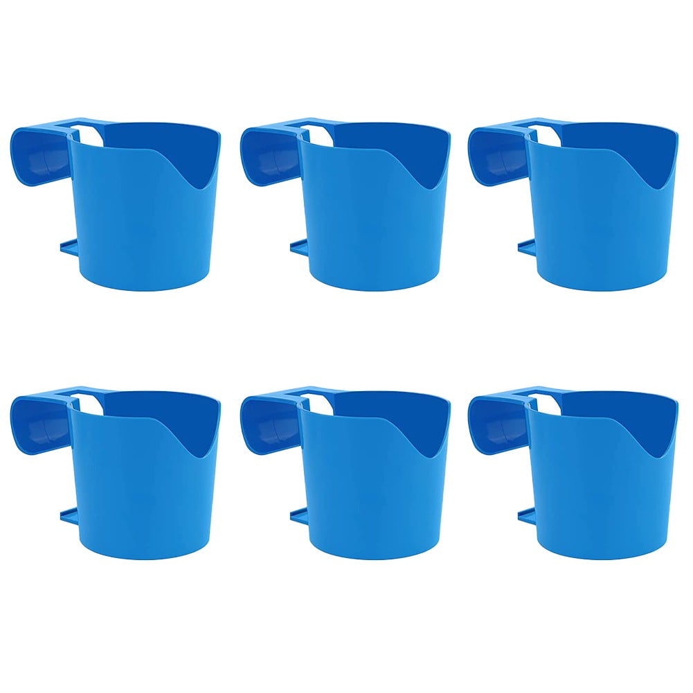 6Pcs Poolside Cup Holders for Above Ground Pools, Pool Cup Holders for