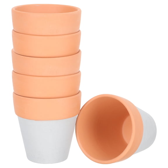 FONDOTIN Flower Succulents Planter Plant Pots Clay 6Pcs for Balcony