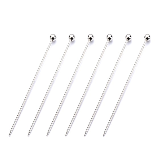 6Pcs Practical Cake Tester Skewer Needle Stainless Steels Cake Tester for Kitchen Home Bakery Tool Easy to Use