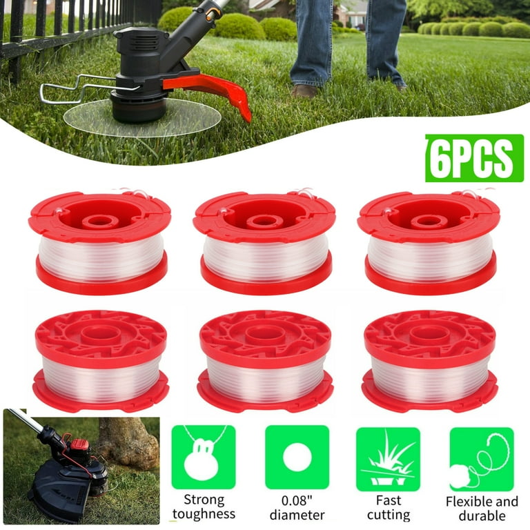 6Pcs Premium Replacement Trimmer Line Spool for Greenworks Ryobi 18V 24V 40V