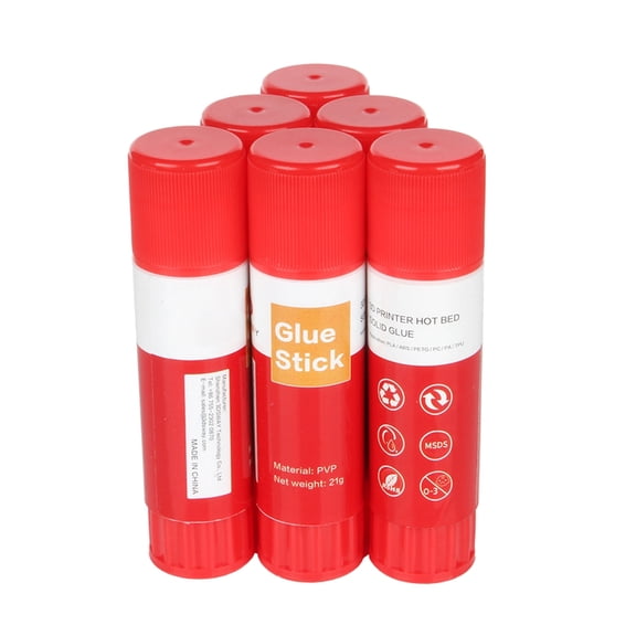 6Pcs 3D Printer PVP Glues Stick Adhesive For 3D Printer Hot Bed Print Filament ABS PETG Easy Glues