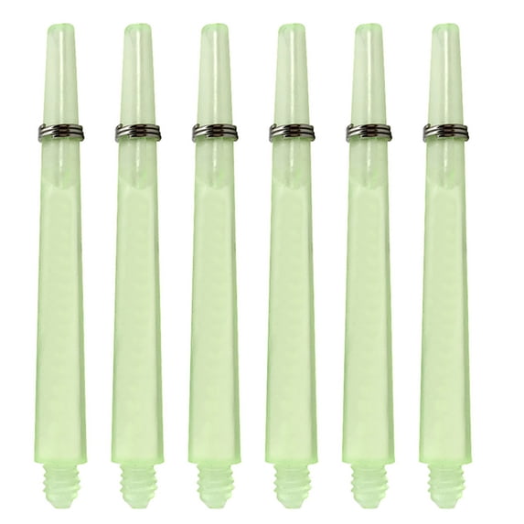 6Pcs Professional Dart Shaft Set - 45mm Durable Nylon O-Ring Dart Shafts Stems, Colorful Transparent, No Drilling Required, Amazon Fulfillment