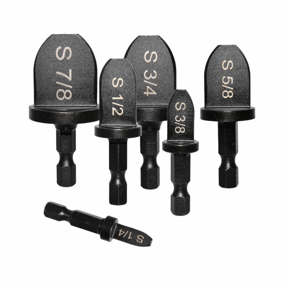 6Pcs Professional Manual Copper Drill Bit Copper Swaging Bits Swaging Tool Drill Bit Home