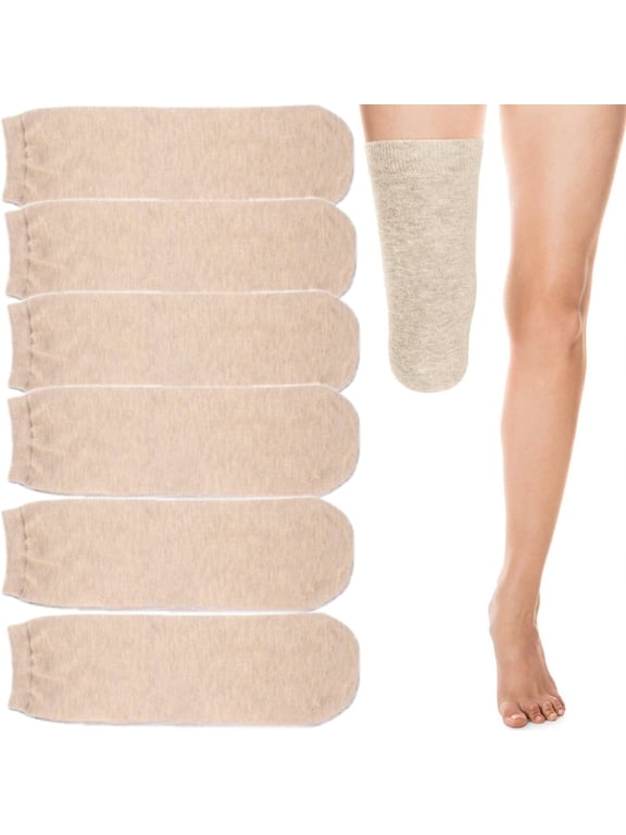 6Pcs Prosthetic Stump Shrinkers Amputee Socks 13.78 x 3.94 inch Stump Shrinker Prosthetic Limb Socks for Men and Women, Grey