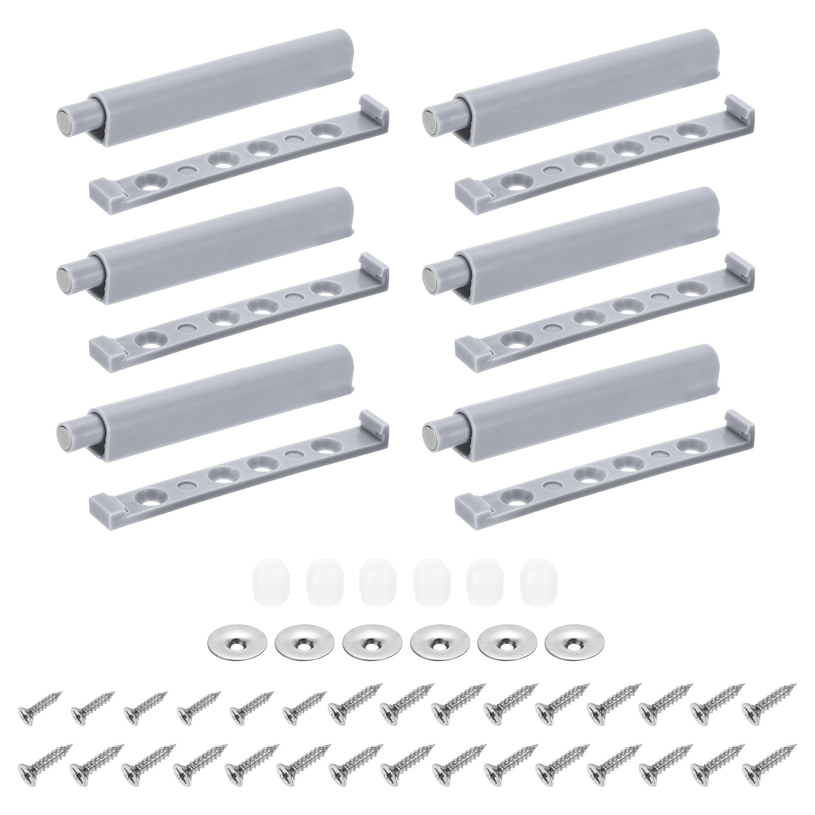 6Pcs Push to Open Door Latch, Push Latches, for Hidden Door