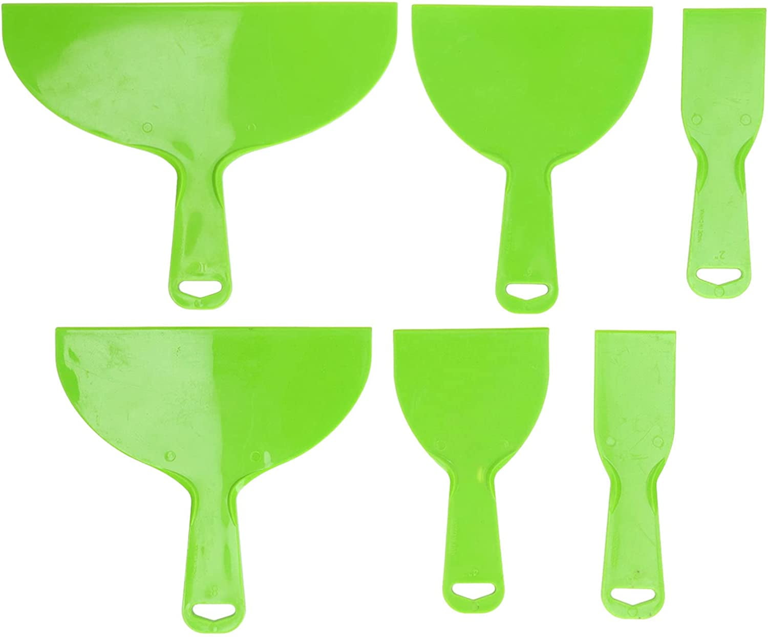 6Pcs Putty Knife,Taping Scraper Accessory Set Kit ABS Ergonomic Handle