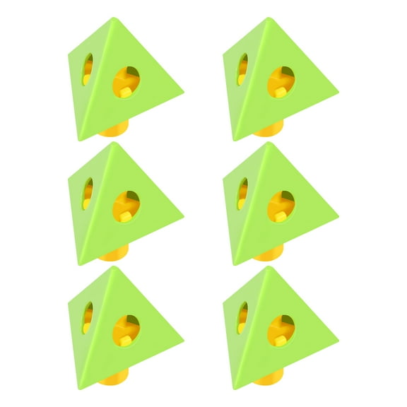 6Pcs Pyramid Painting Stand PVC Mini Cone Paint Stand Portable Painting Triangle Stand Set Canvas Support Stand Paint Riser Stand for Woodworking Hole Table