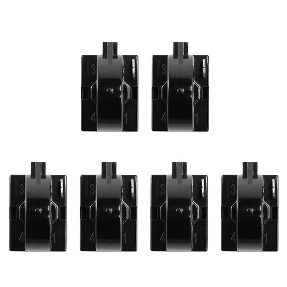 6Pcs QP2-4.7 Start Relay Refrigerator PTC Ohm 1 Pin,6x ,black