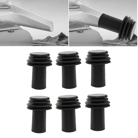 6Pcs RV Cover Protector RV Gutter Spout Cover RV Rain Gutter Extension Cover