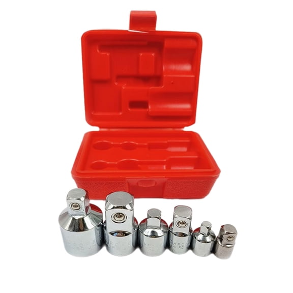 6Pcs/Set 1/4 3/8 1/2 3/4 inch Socket Adapter Extentsion Conversion and Reducer Set Ratchet Wrench Socket Head