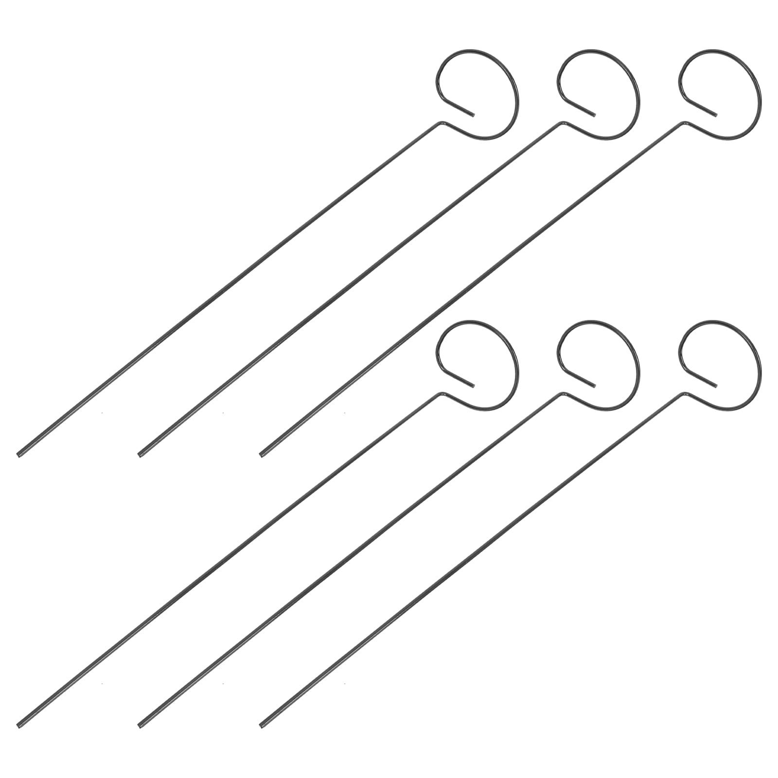 6Pcs Rattan Plants Traction Stands Single Spiral Shape Plant Stem Support Piles