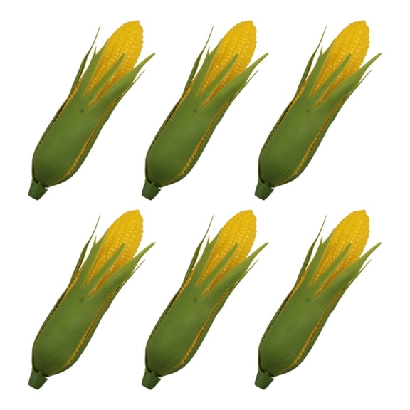 6Pcs Realistic Fake Corn Simulation Corn Simulation Vegetable for Thanksgiving Party Decorations Photography Props