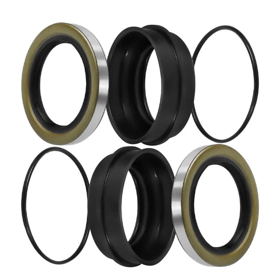 6Pcs Rear Wheel Axle Seal Kit Replace 90310-50006 90313-48001 90301-88077 Compatible with Toyota 4Runner Tacoma T100 Tundra Pickup 1979-2006 Inner Outer Axle Seal Set for Rear Drive Axle