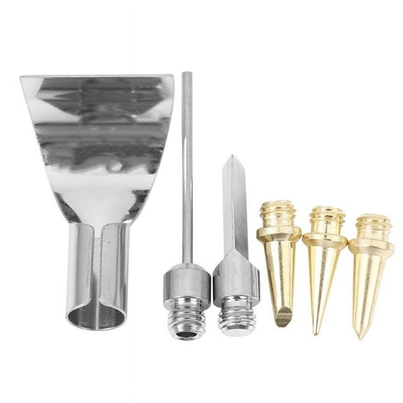 6Pcs Replacement Copper Tips Nozzle Kit For -1115K / Mt-100 Aerated Flame Gas Soldering Iron Cordless Welding Tools Gas