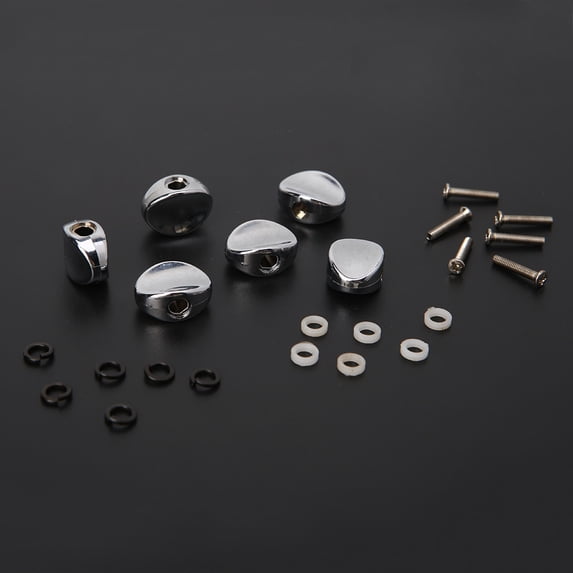 6Pcs Replacement Guitar Tuners Machine Head Metal Buttons Tuning Pegs Parts