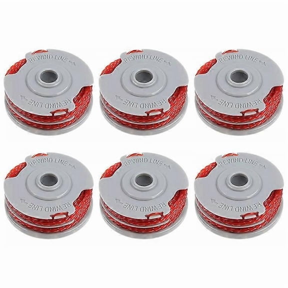6Pcs Replacement Spools Compatible For Flymo Contour 500XT / Power Trim 500XT Lawn Mower Wire Reels, FLY021 / 513937190