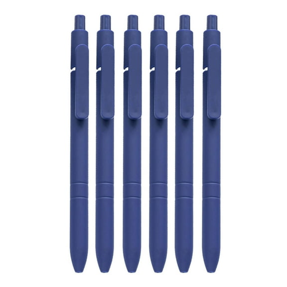 6Pcs Retractable Ballpoint Pen Refillable Business Signing Pen 0.5MM Smooth to Write for Hotel Reception Office