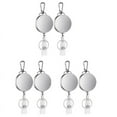 thumbnail image 1 of 6Pcs Retractable Pull Key Ring ID Badge Lanyard Name Tag Card Holder Reel Belt, 1 of 7