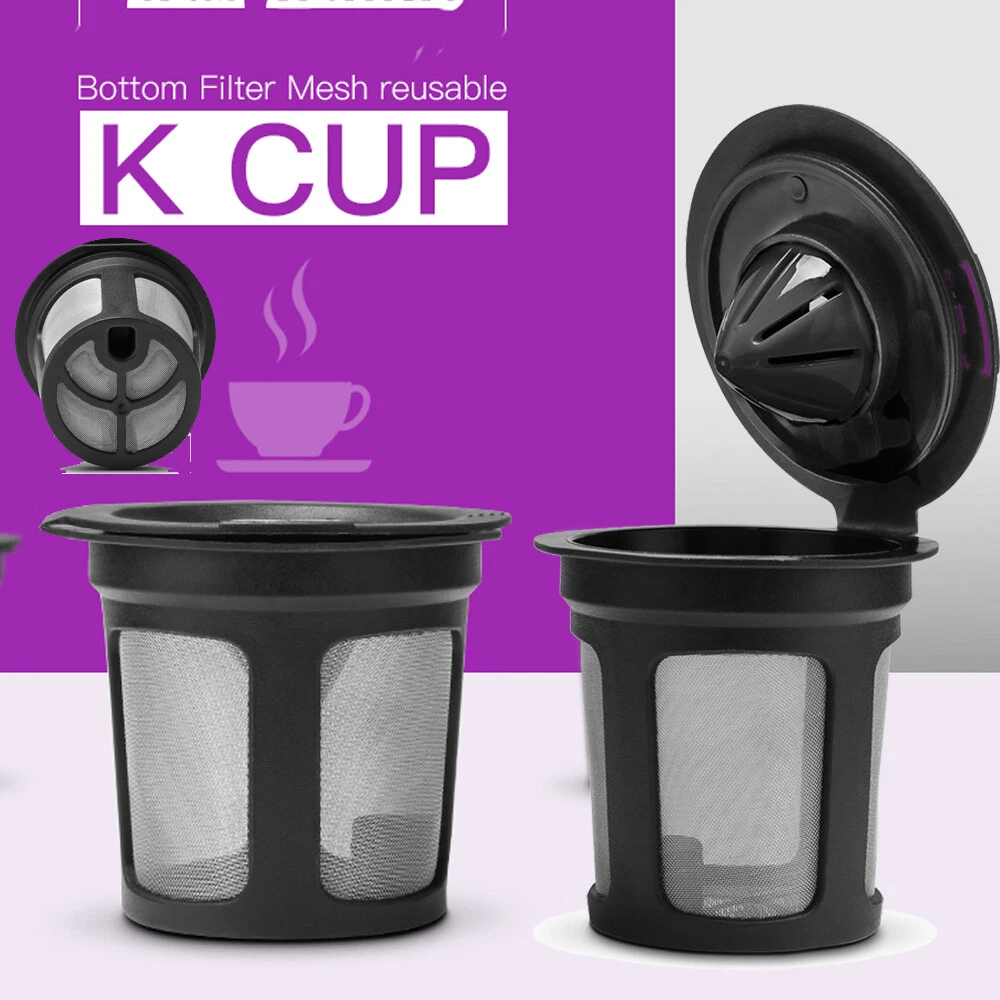 6Pcs Reusable K-Cups For Keurig K-Cups 2.0 1.0 Refillable Coffee Filters Pods