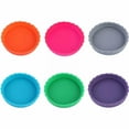 thumbnail image 1 of 6Pcs Reusable Silicone Can Lids For Soda Beer And Cans Drink Cover Seal Protector Leak Proof Tops, 1 of 8
