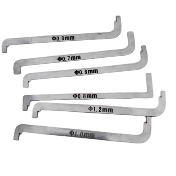 6Pcs Right Angled Offset Screwdriver Set, 90 Degree Z-Type Double End Screwdriver For Tight Space Repair