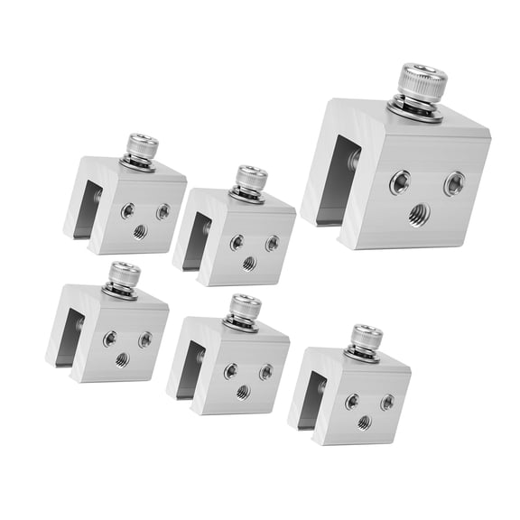 6Pcs Roof Clamp for Standing Metal Roof Standing Seam Bracket Clamp for Heat Cable Snow Guards Solar Panel
