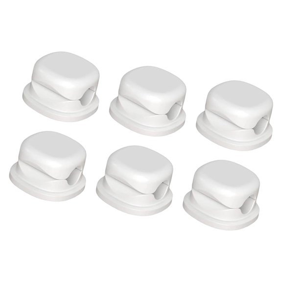 6Pcs Rotating Cord Fixer For Phone Charging Cord Data Line Management In Workplace Or Home Desk Mount Cable Organizers