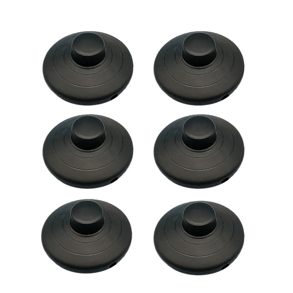 6Pcs Round Foot Pedal Switches Step on Button Control for Floor Lamp Easy Install