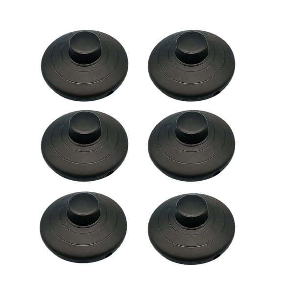 6Pcs Round Foot Pedal Switches Step on Button Control for Floor Lamp Easy Install