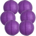 thumbnail image 1 of 6Pcs Round Paper Lanterns Decorative Hanging Paper Lanterns for Birthday Wedding Baby Bridal Shower Christmas Xmas Home Decor Party Decoration, 1 of 6