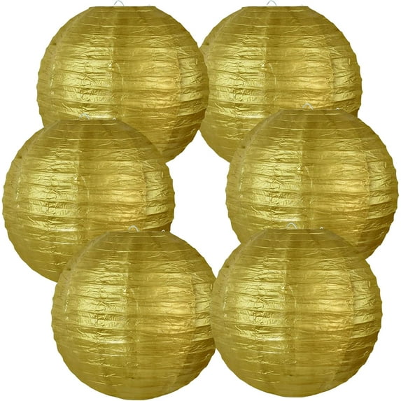 6Pcs Round Paper Lanterns Decorative Hanging Paper Lanterns for Birthday Wedding Baby Bridal Shower Christmas Xmas Home Decor Party Decoration