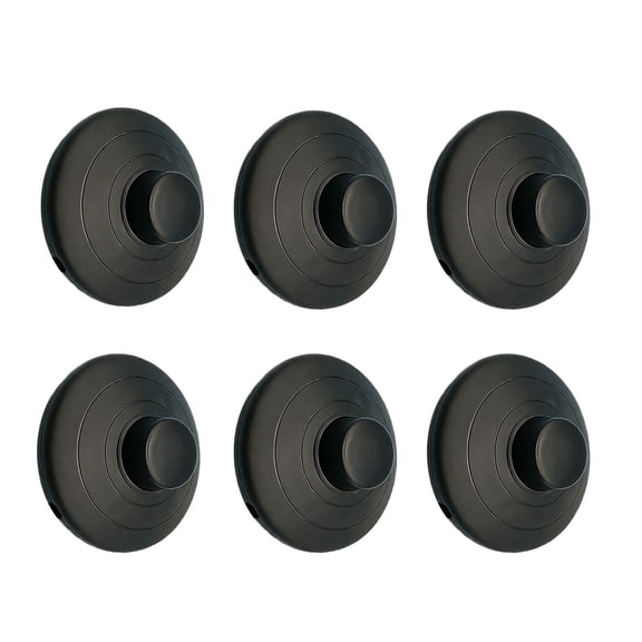 6Pcs Round Reset Button Pedal Switches Push Power Pedal Light Footswitch Floor Lamp Foot Switches Easy to Install