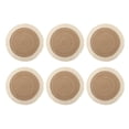 thumbnail image 1 of 6Pcs Round Tassels Dining Table Mat Placemats Heat Resistance Placemats Cup Mat Table Decorations for Dining Table, 1 of 9
