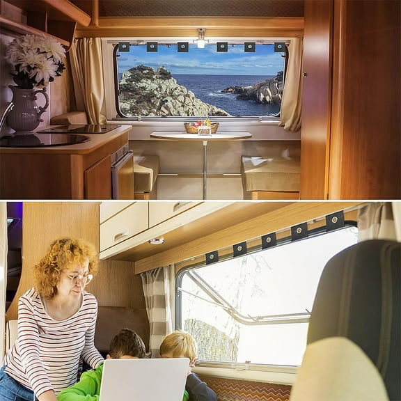 6Pcs Rv Awning Hooks For Piping Rail 5/6 Mm7/8 Mm Rv Awning Light Black Fangkenuo