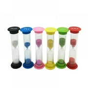 6Pcs Sand Timer Colorful Sandglass Sand Clock Timer For Kid Management Tabata And High Intensity Interval Training 30sec 1min 2mins 3mins 5mins 10mins Battery Candlesticks Kid Timer Digital String of