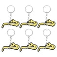 thumbnail image 1 of 6Pcs Saxophone Keyring Instrument Pendant Key Chain Purse Bag Hanging Charm, 1 of 6